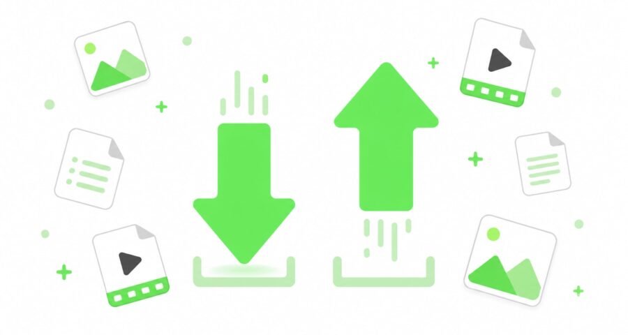 Download e upload: a diferença que faz sentido no dia a dia